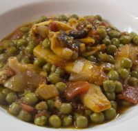Cuttlefish with peas