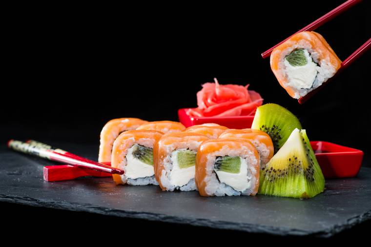 kiwi maturi, idee per il sushi